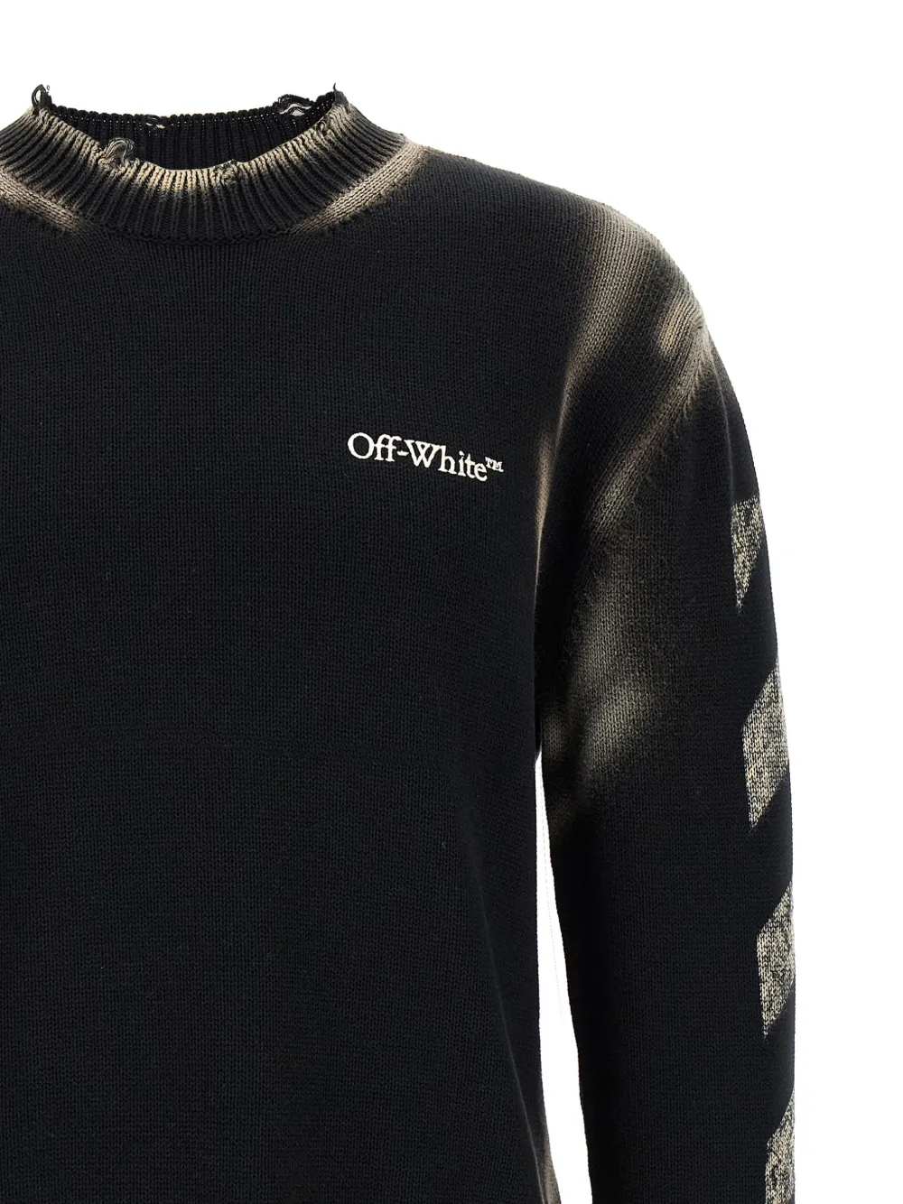OFF WHITE Off White Men Diag Arr Corrosion Sweater