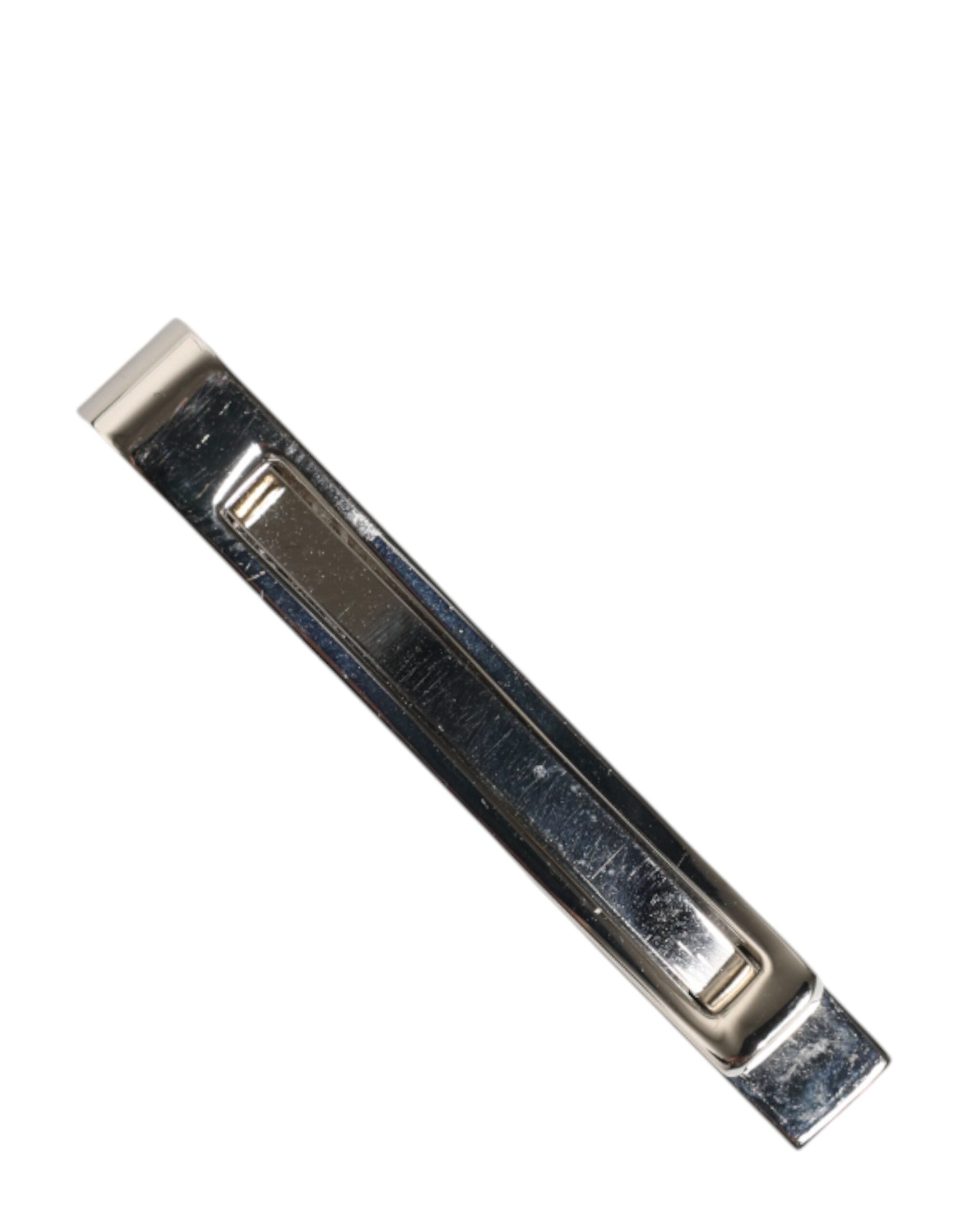 Dolce & Gabbana Dolce & Gabbana Silver Tone Brass Logo Branded Men Accessory Tie Clip Men's Bar