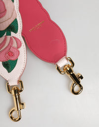 Dolce & Gabbana Dolce & Gabbana Strap White Floral Calf Leather Bag Accessory Women's Shoulder
