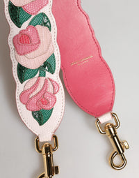 Dolce & Gabbana Dolce & Gabbana Strap White Floral Calf Leather Bag Accessory Women's Shoulder
