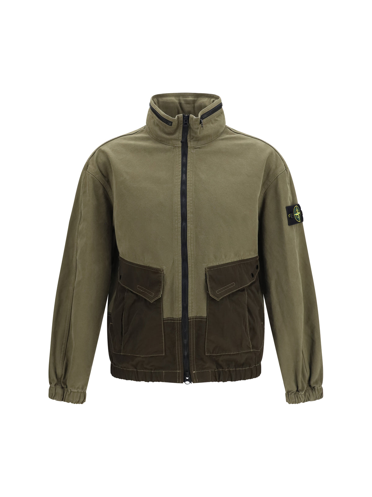Stone Island Men Outwear Jacket With Pockets And Zipper Details