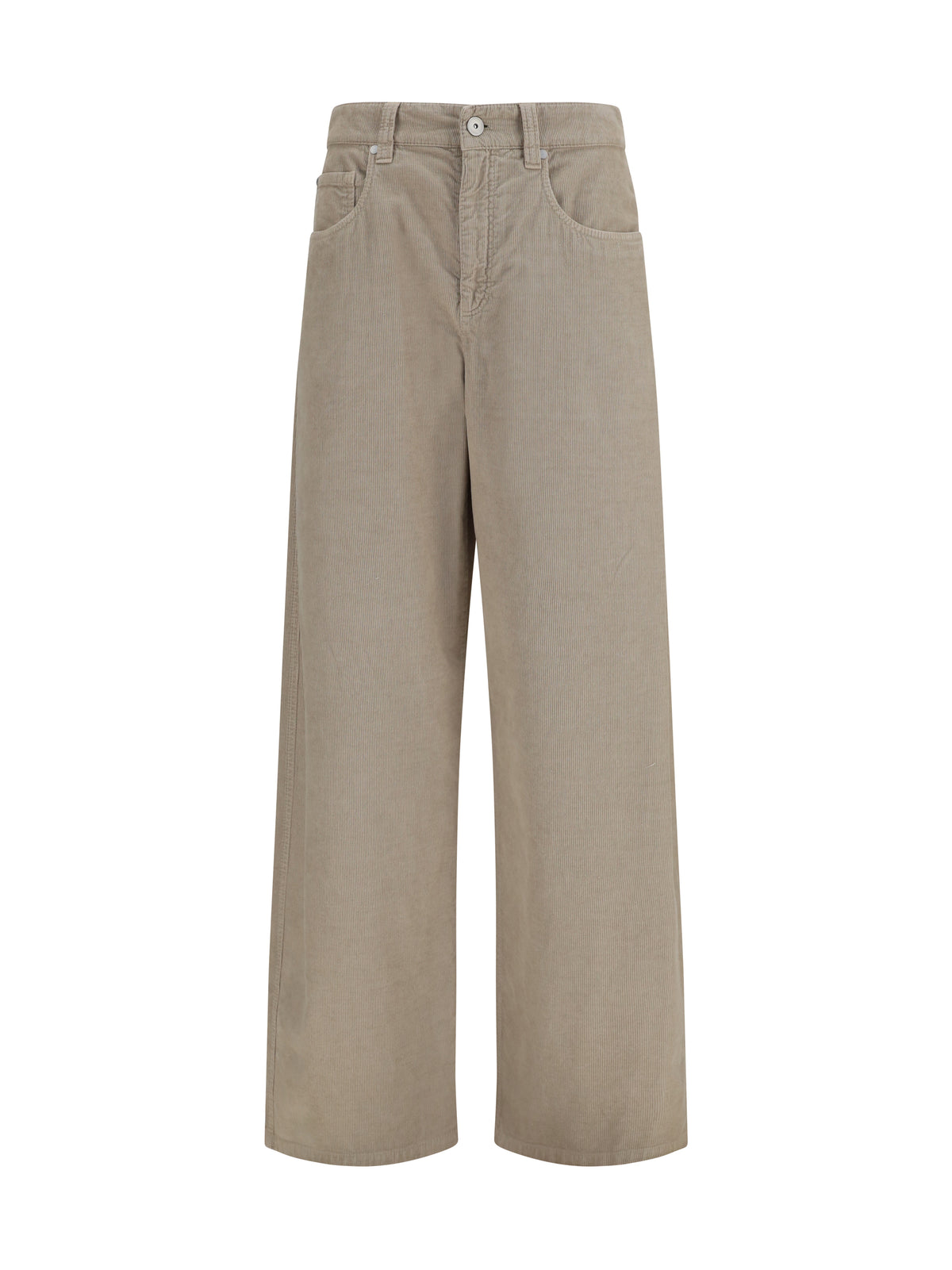 BRUNELLO CUCINELLI Brunello Cucinelli Women Straight-Leg Cotton And Linen Pants