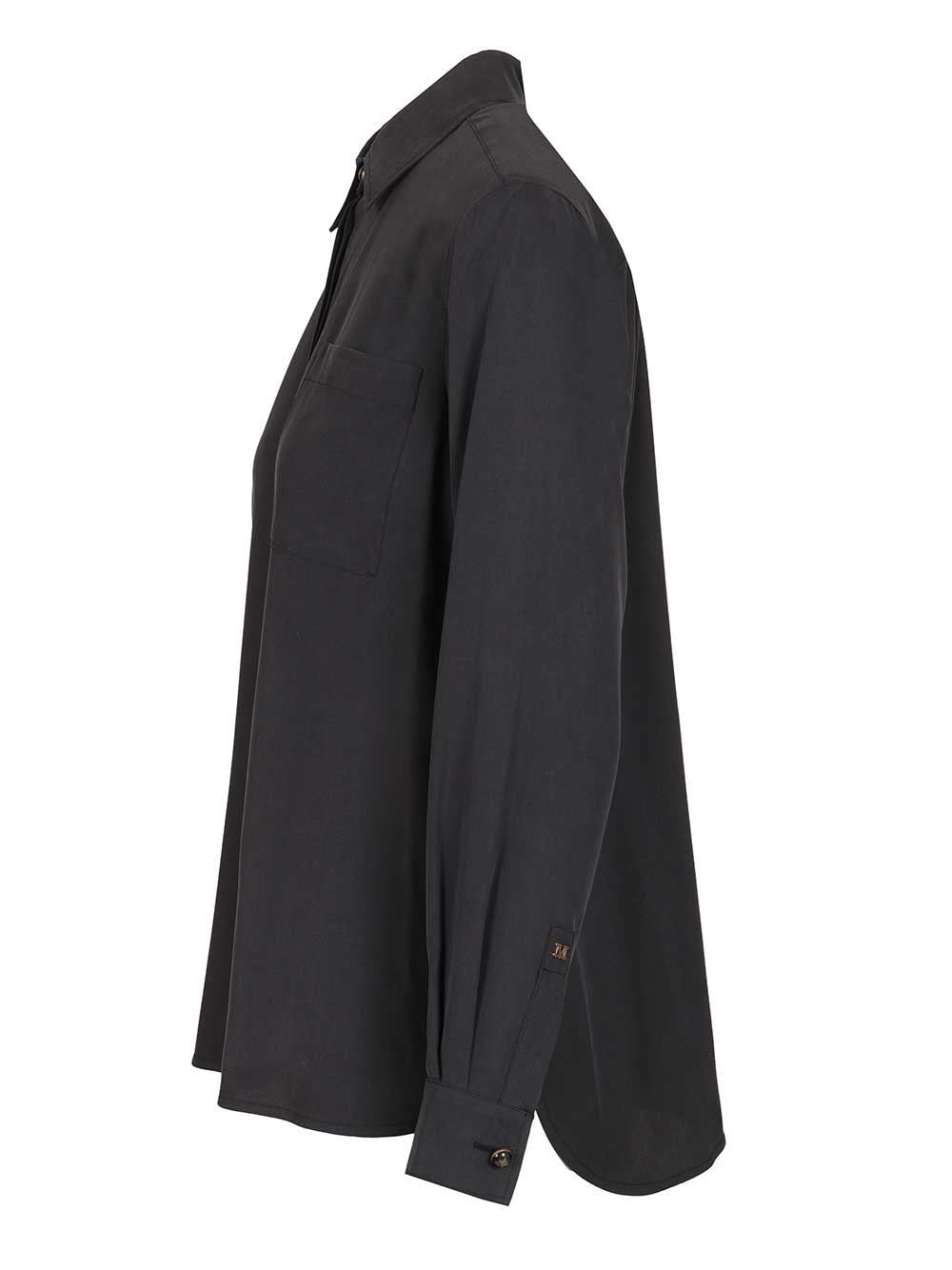 Max Mara Max Mara Women Siamese Shirt In Washed Silk