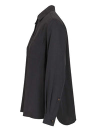 Max Mara Max Mara Women Siamese Shirt In Washed Silk