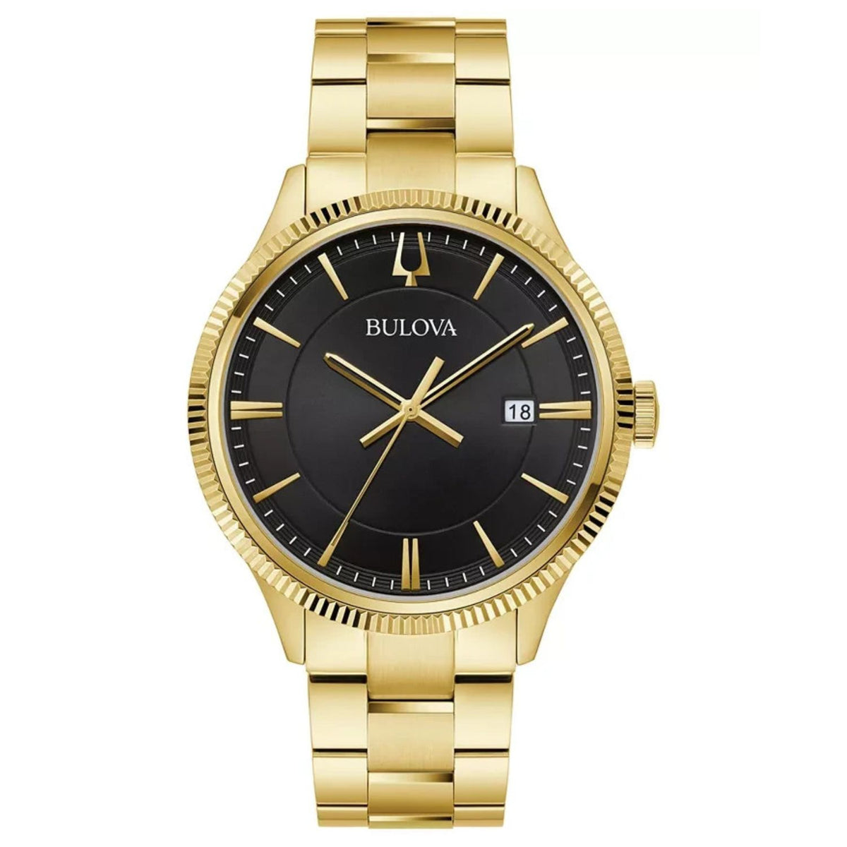 Bulova Men's Classic Black Dial Watch - 97B228