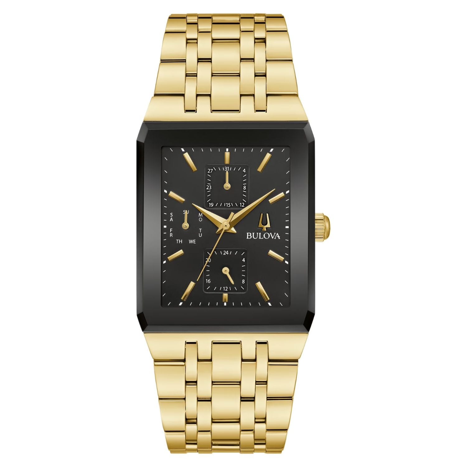 Bulova Men's Dante Black Dial Watch - 97C113