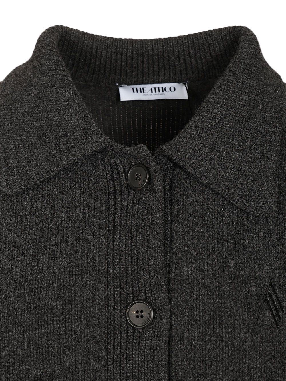 The Attico Women Cardigan With Embroidered Logo