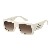Marc Jacobs Sunglasses Rectangle Full Rim, White Frame and Brown Gradient Lens MARC775/S0SZJHA