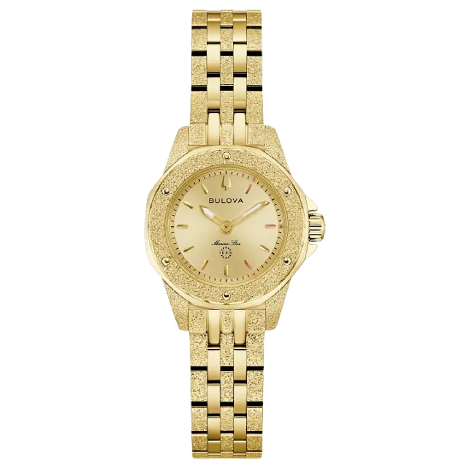 Bulova Bulova Women's Marine star Gold Dial Watch - 97L192