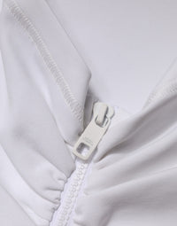 Dolce & Gabbana White Viscose Pencil Cut High Waist Mini Women's Skirt