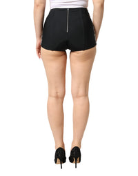 Dolce & Gabbana Multicolor Embellished High Waist Hot Pants Women's Shorts