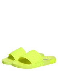 Dolce & Gabbana Dolce & Gabbana Green Rubber Slides Sandals Beachwear Men's Shoes