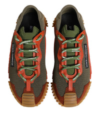 Dolce & Gabbana Multicolor Lace Up Low Top NS1 Sneakers Men's Shoes