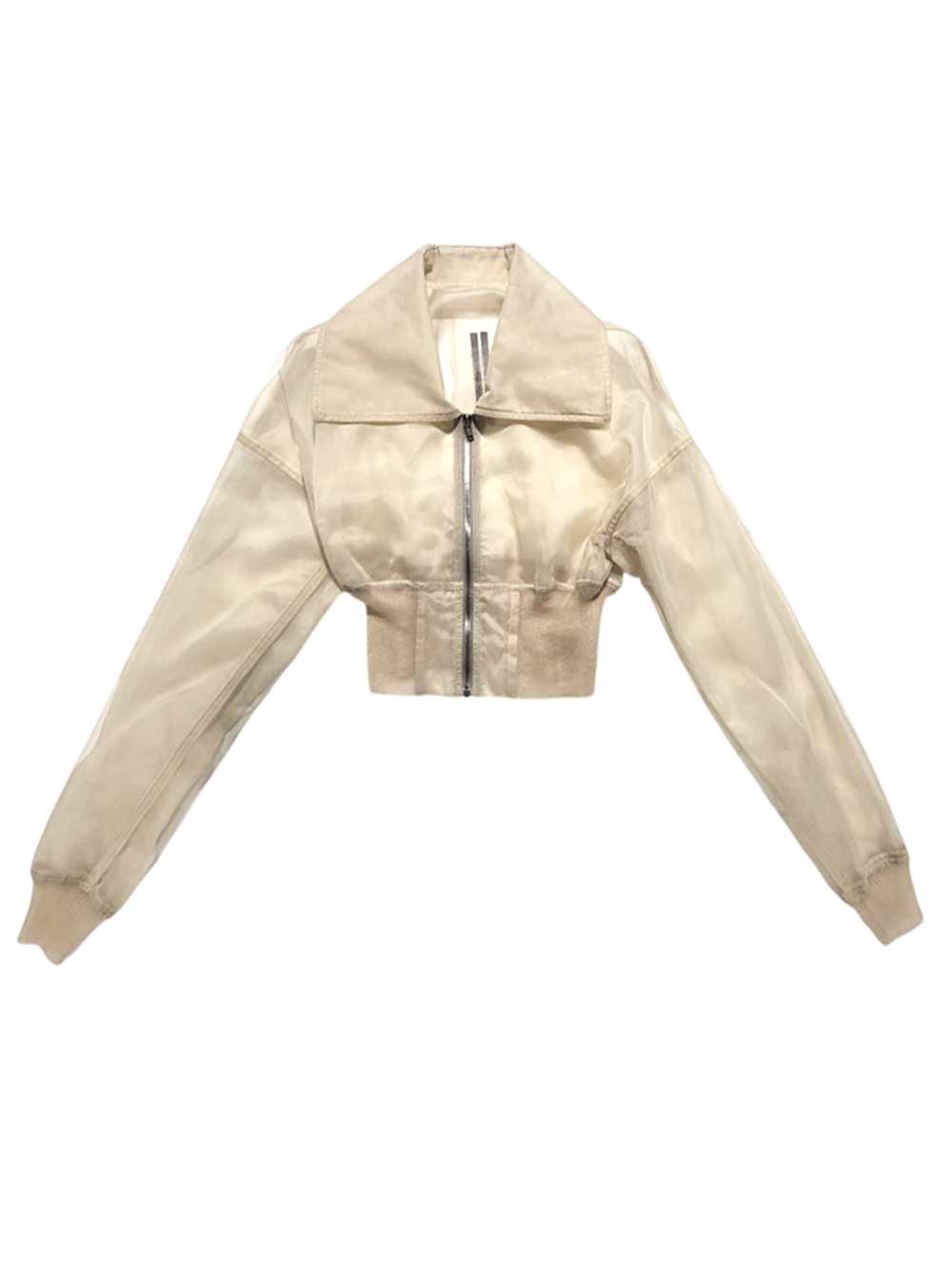 RICK OWENS Rick Owens Women Short Jacket With Sheer Finish