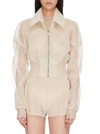 RICK OWENS Rick Owens Women Short Jacket With Sheer Finish