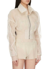 RICK OWENS Rick Owens Women Short Jacket With Sheer Finish