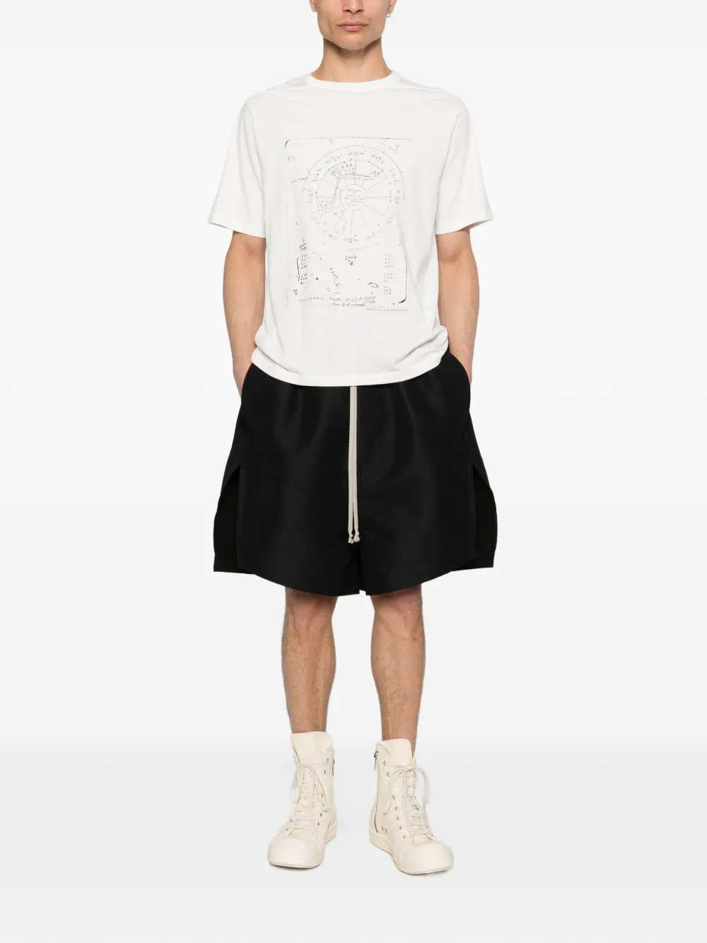 Rick Owens Men Drawstring Shorts