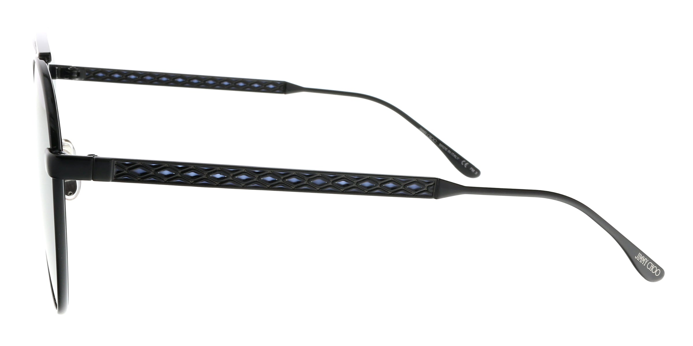 Jimmy Choo Black Aviator AVE/S 807 Sunglasses