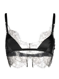 Dolce & Gabbana Women Satin Bralette With Lace Detail