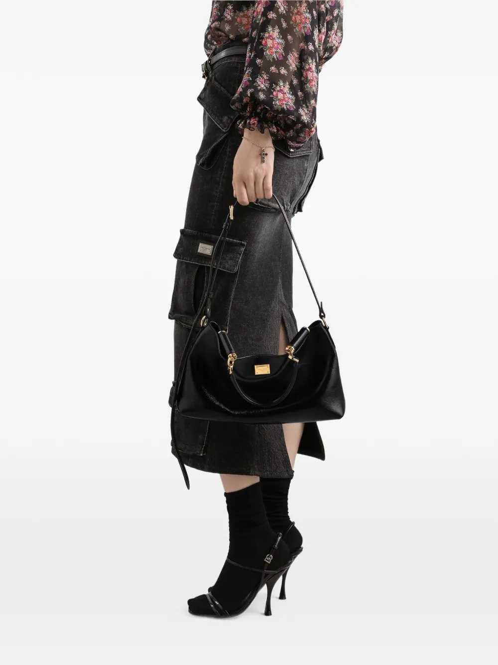 Dolce & Gabbana Women Vittoria Leather Tote Bag