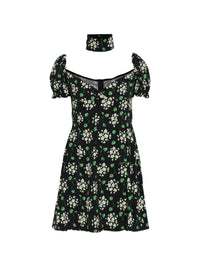 DOLCE & GABBANA Dolce & Gabbana Women Floral Mini Dress With Puff Sleeves