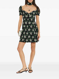 DOLCE & GABBANA Dolce & Gabbana Women Floral Mini Dress With Puff Sleeves