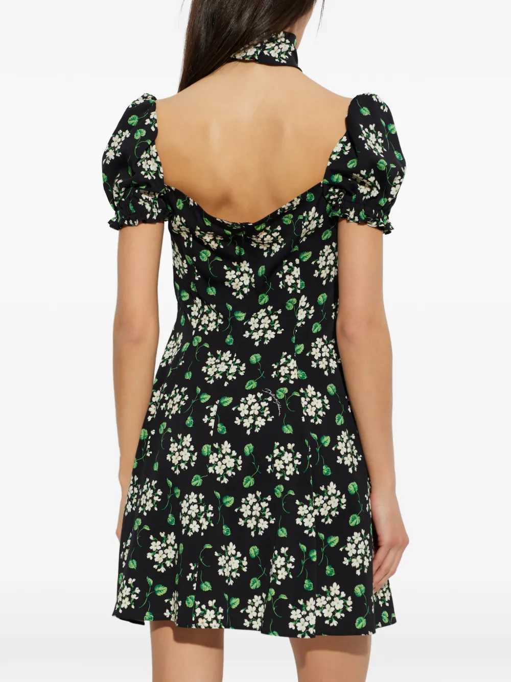 DOLCE & GABBANA Dolce & Gabbana Women Floral Mini Dress With Puff Sleeves