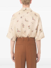 Valentino Garavani Men `Papier Floral` Bowling Shirt