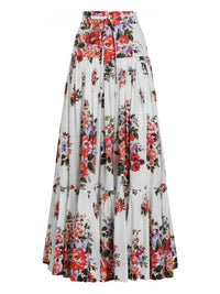 Dolce & Gabbana Women Floral Drawstring Skirt