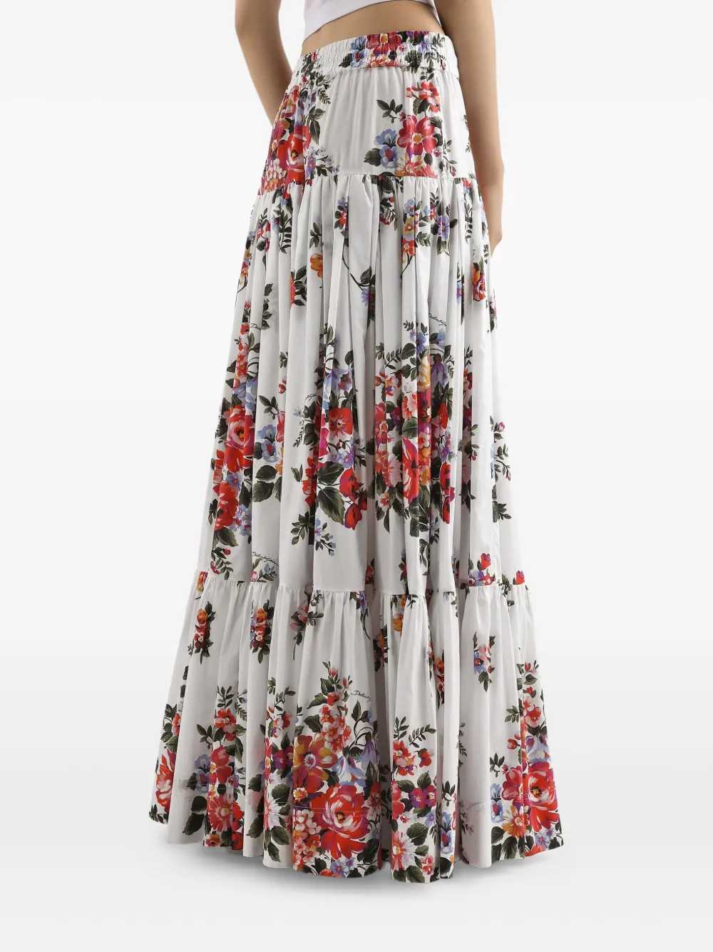 Dolce & Gabbana Women Floral Drawstring Skirt