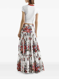 Dolce & Gabbana Women Floral Drawstring Skirt