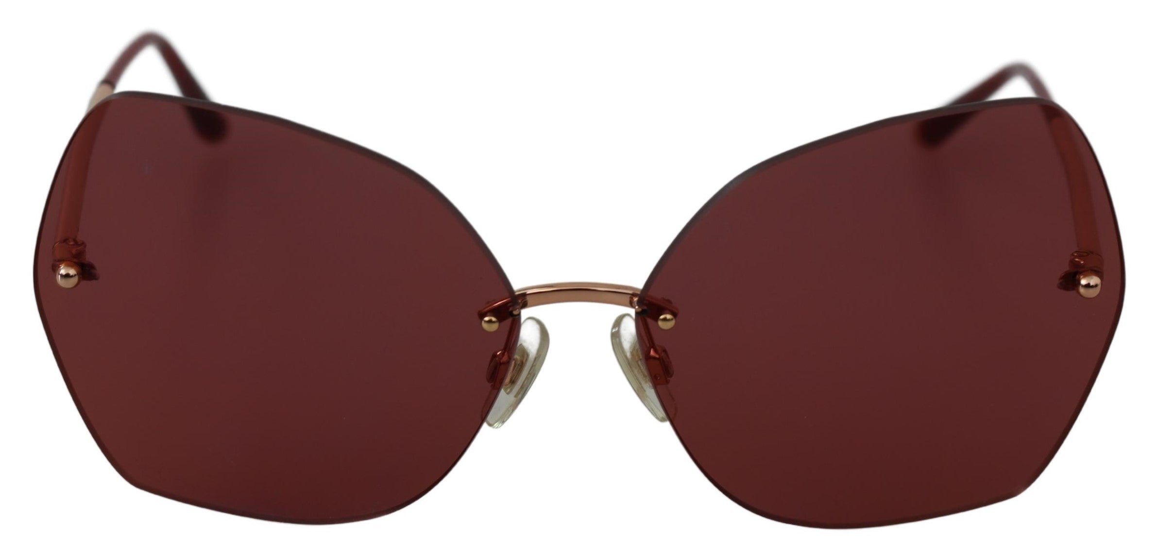 Dolce & Gabbana DG4338 Rimless Sunglasses Burgundy