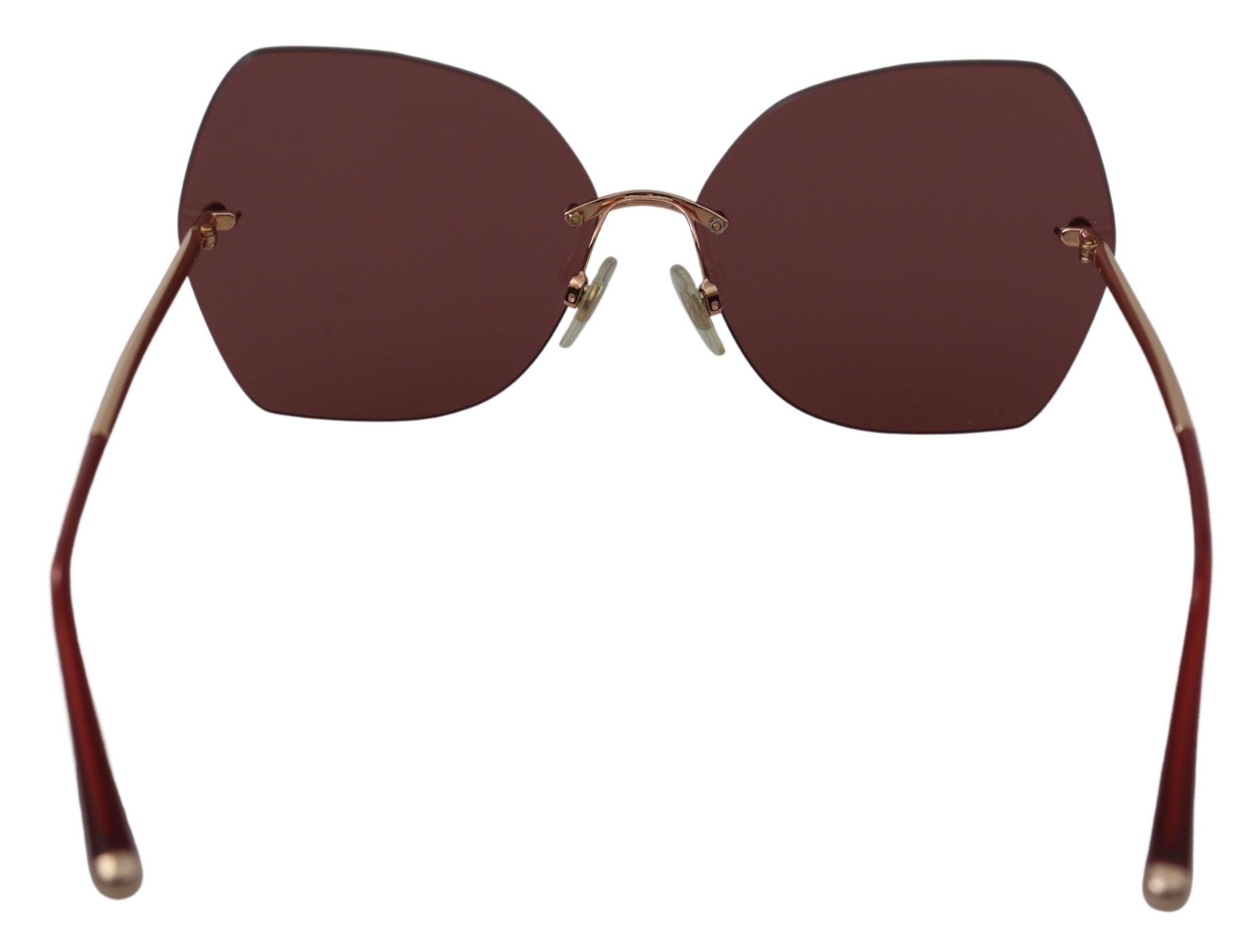 Dolce & Gabbana DG4338 Rimless Sunglasses Burgundy