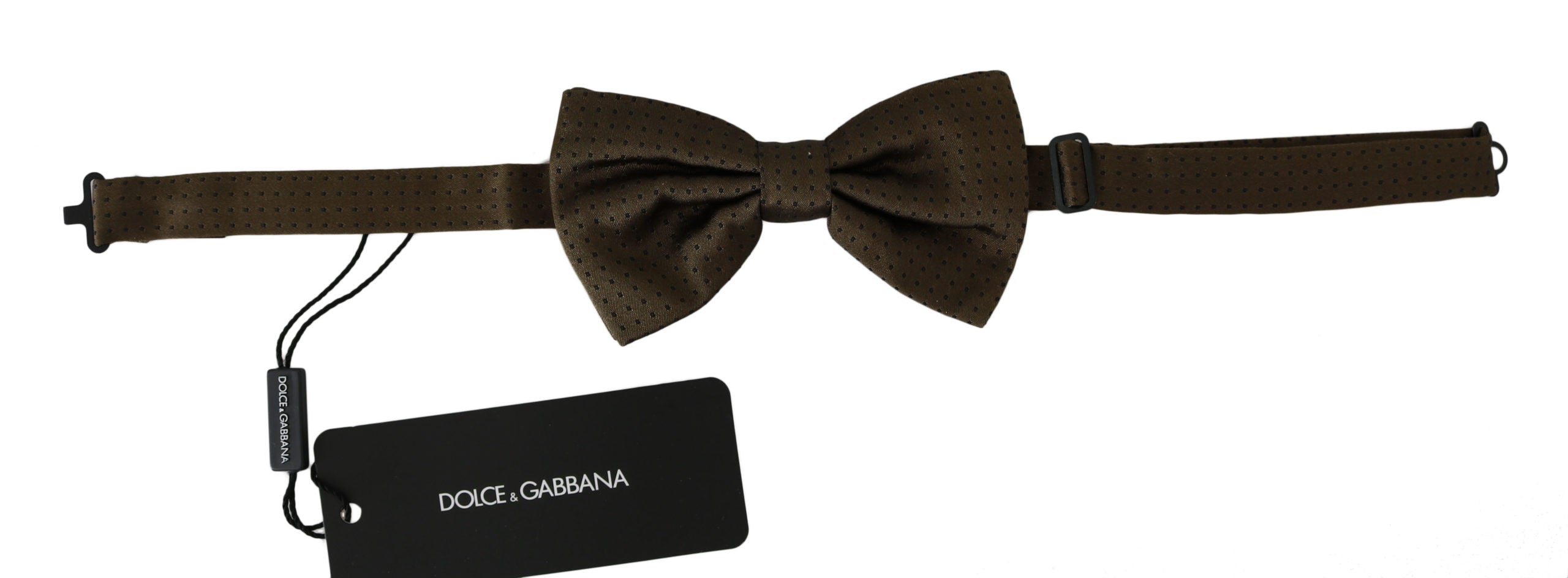 Dolce & Gabbana Olive Green Polka Dot Bow Tie