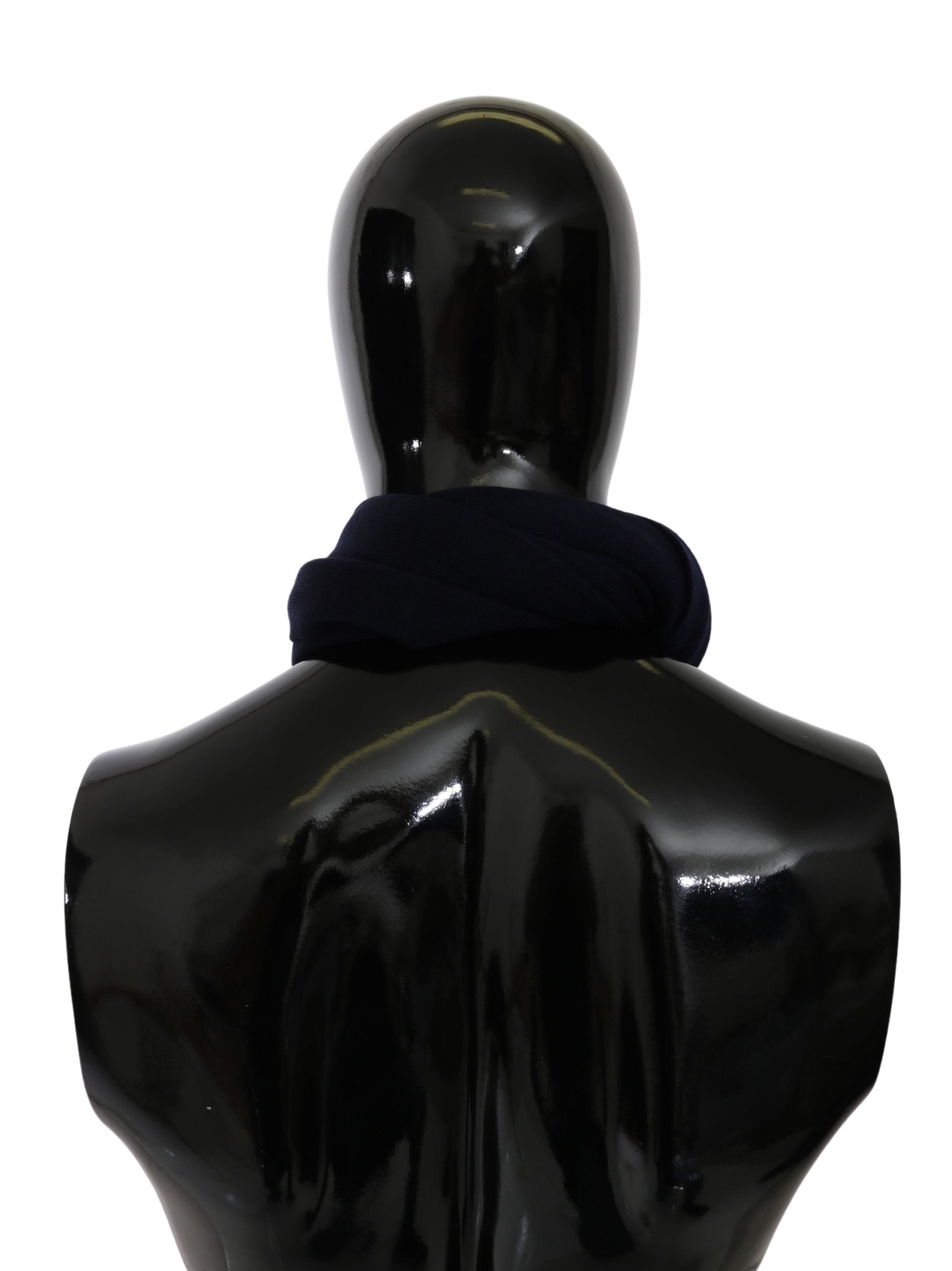 Dolce & Gabbana  Loves London Scarf Navy Blue 100% Wool