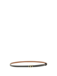 VALENTINO GARAVANI Valentino Garavani Women Reversible Vlogo Signature Glossy Calfskin Belt