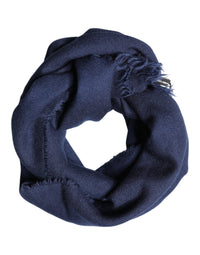 Dolce & Gabbana Scarf Blue Cashmere Neck Wrap Shawl Men's Men