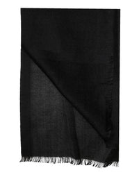 Dolce & Gabbana Black Cashmere Knit Neck Wrap Shawl Men's Scarf