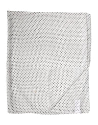 Dolce & Gabbana White Polka Dot Polyester Shawl Women's Scarf