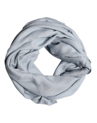 Dolce & Gabbana Light Blue Cashmere Knitted Women's Shawl