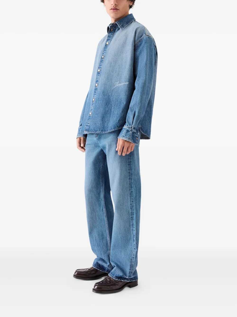 JACQUEMUS Jacquemus Men Button-Down Denim Shirt