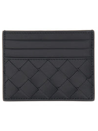 Bottega Veneta Men Portacarte In Pelle Intrecciata