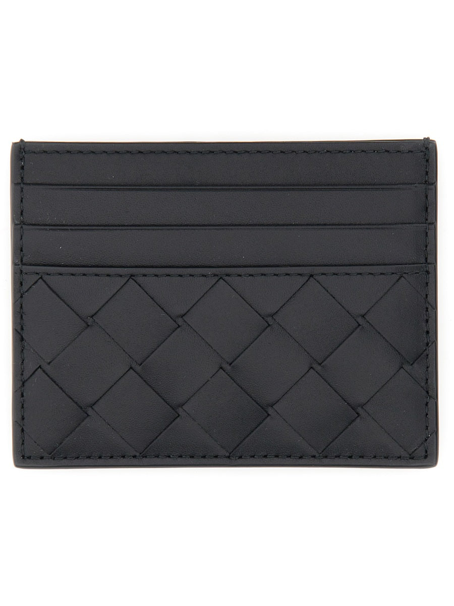 Bottega Veneta Men Portacarte In Pelle Intrecciata