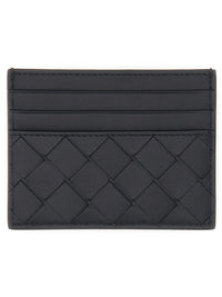 Bottega Veneta Men Portacarte In Pelle Intrecciata