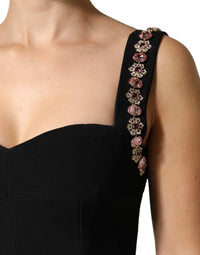 Dolce & Gabbana Black Embellished Sheath MermaidGown Women's Dress