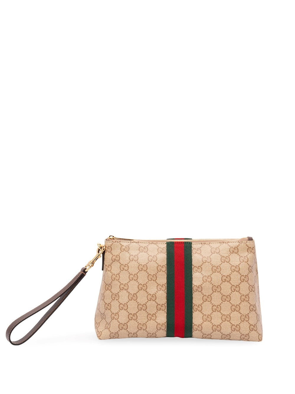 Gucci Gucci Men `Gg Coated Web` Pouch