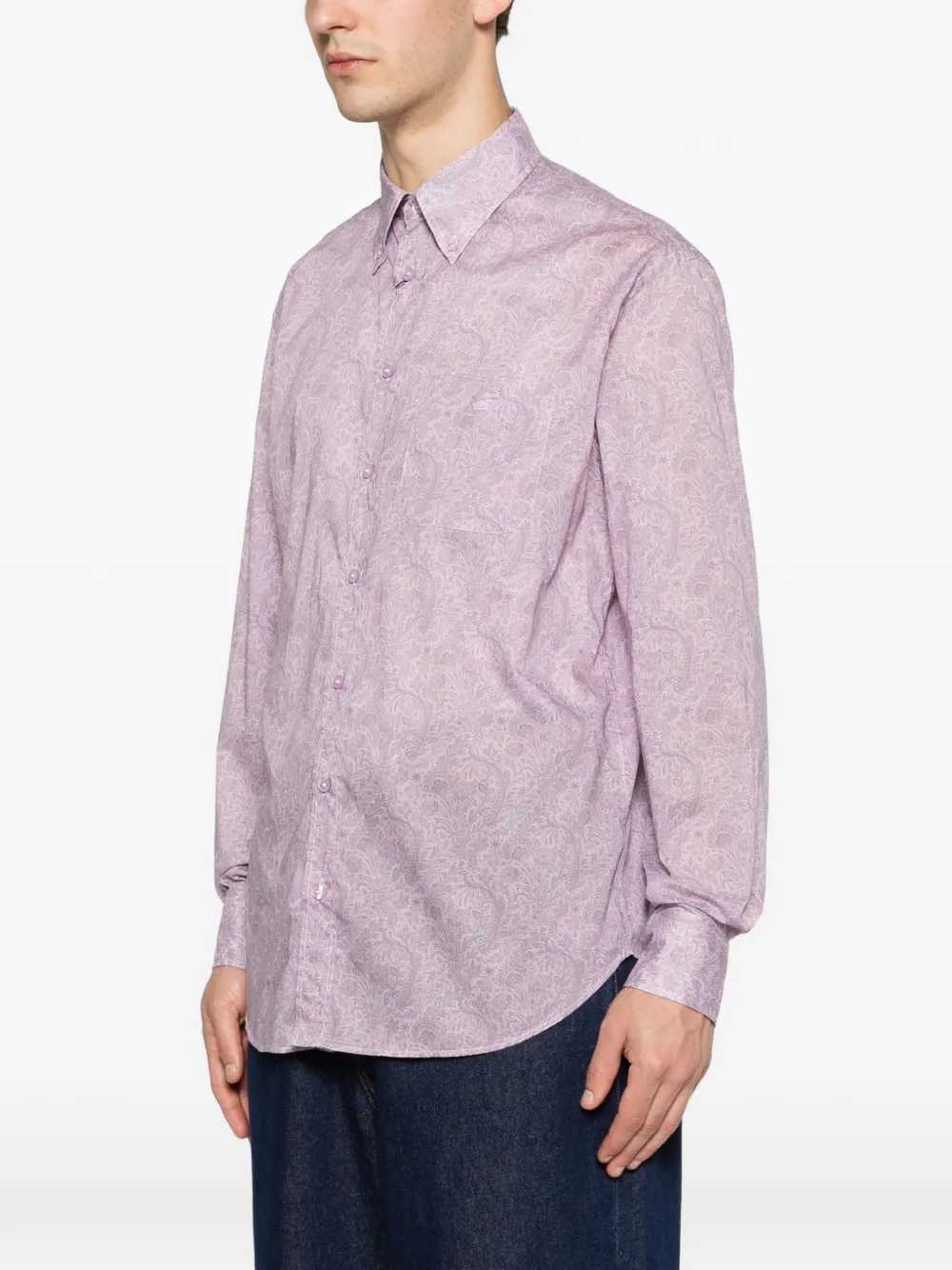 Etro Men Camicia Con Bottoni E Stampa Paisley
