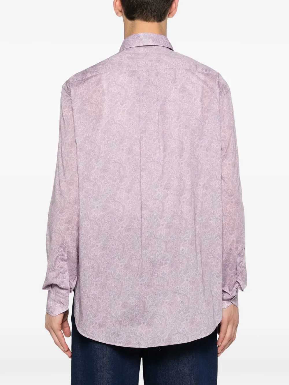 Etro Men Camicia Con Bottoni E Stampa Paisley