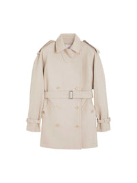 MAX MARA Max Mara Women Short Cotton Duster Coat - Sand