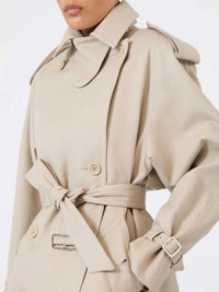 MAX MARA Max Mara Women Short Cotton Duster Coat - Sand